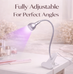Nail Atelier™ UV Nail Clip Lamp — Flexible Gooseneck
