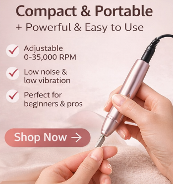 Portable Professional Nail Drill – Adjustable Speed Electric Nail File for Gel & Acrylic Nails