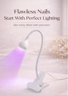 Nail Atelier™ UV Nail Clip Lamp — Flexible Gooseneck