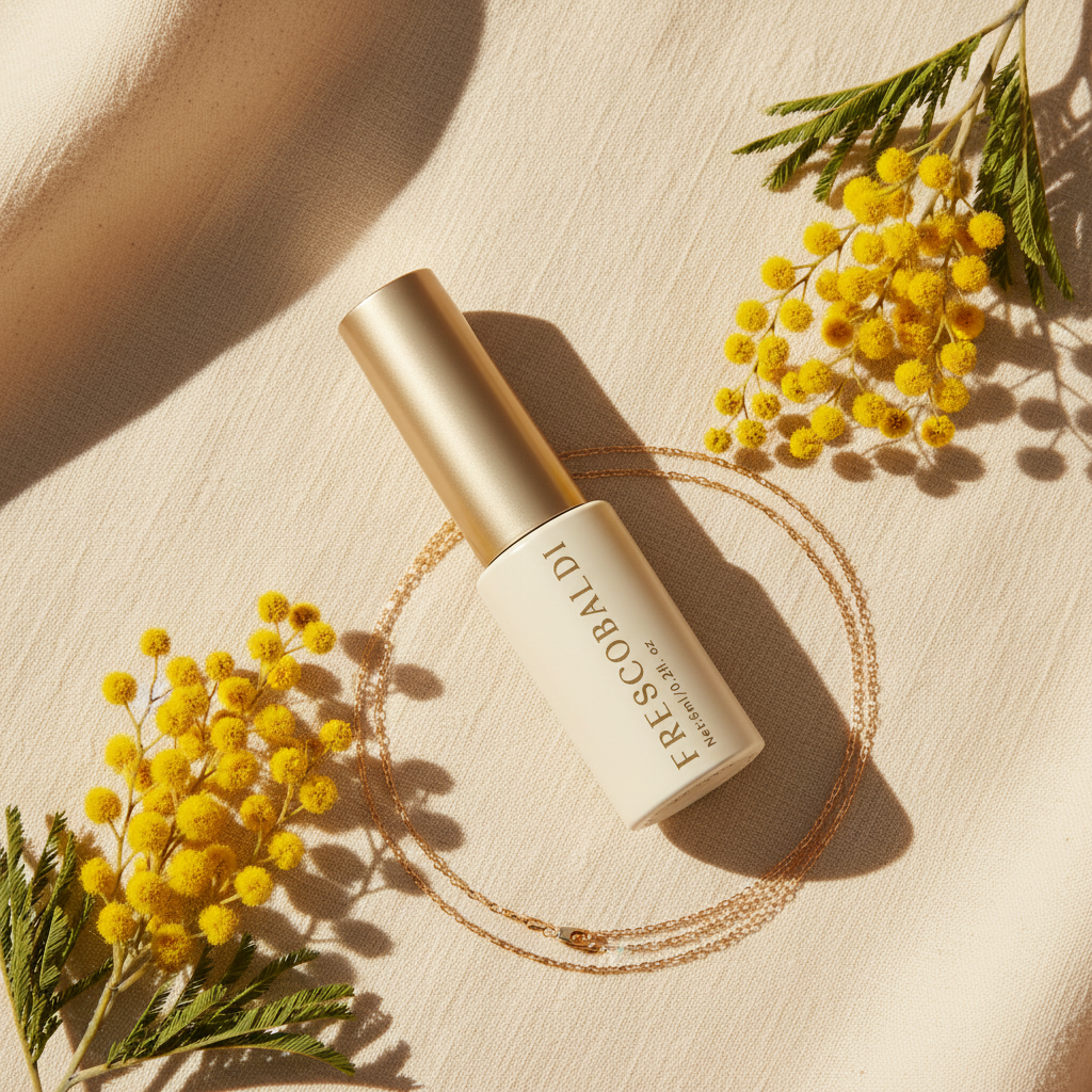 M-65 Light Yellow – Flat Lay with Product Bottle