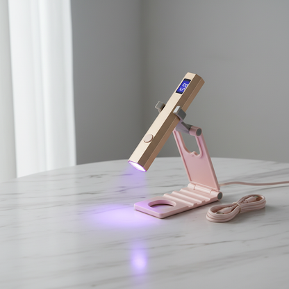 Mini UV Nail Lamp – Champagne Gold