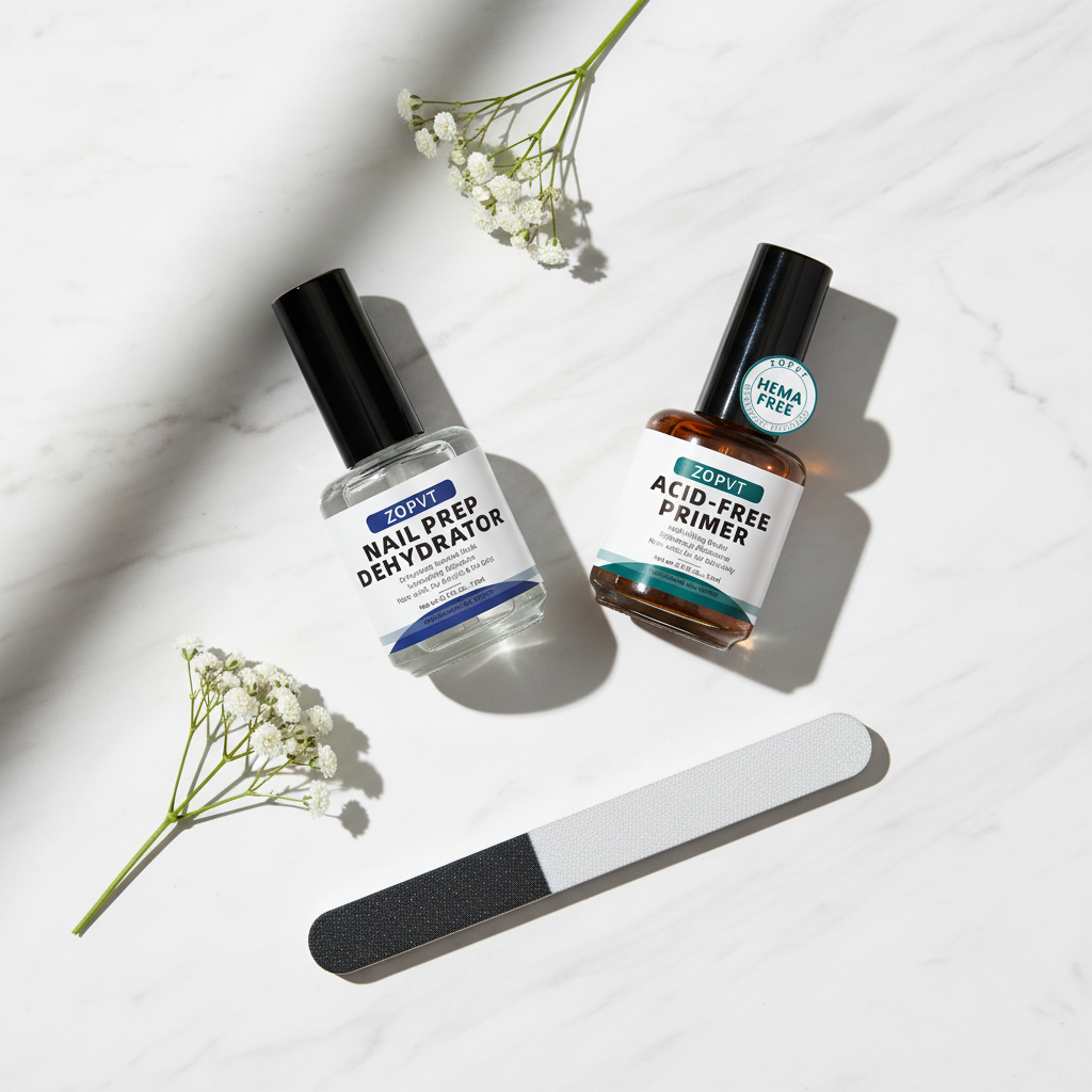 ZOPVT Nail Prep Set – Flat Lay