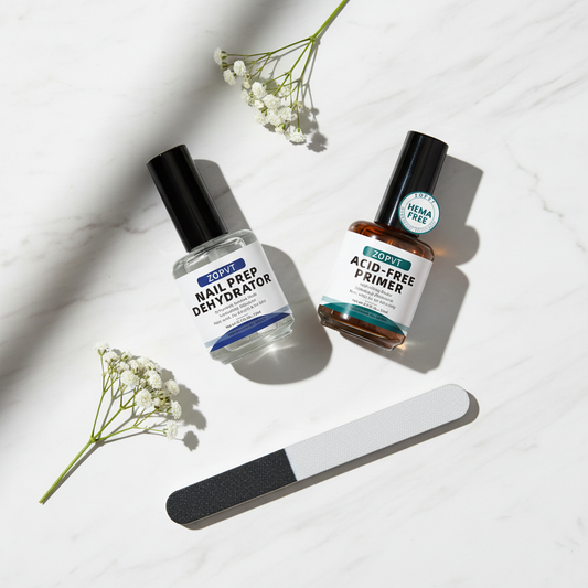 ZOPVT Nail Prep Set – Flat Lay